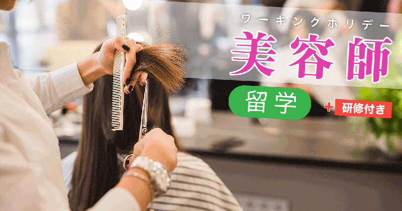 ワーホリ向け美容師留学+研修付き
